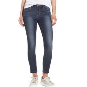 Articles Of Society Released Hem Dark Wash Mid Rise Skinny Ankle Jeans Size 25
